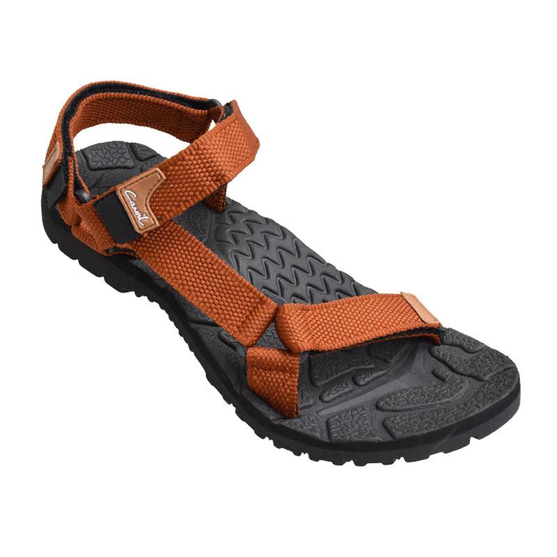 CARVIL - MAN SANDAL GUNUNG SANTIAGO-GM BLACK-TERAKOTA
