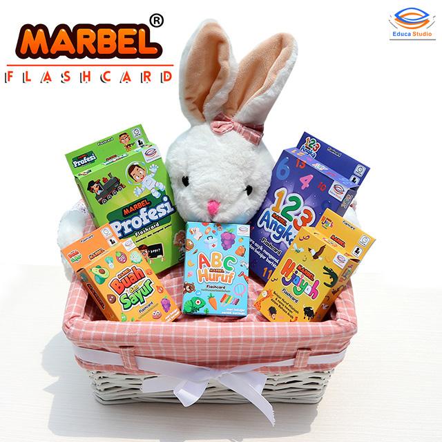 PAKET MARBEL FLASHCARD 4 in 1 HEMAT - ISI 4 - KARTU BAYI PINTAR
