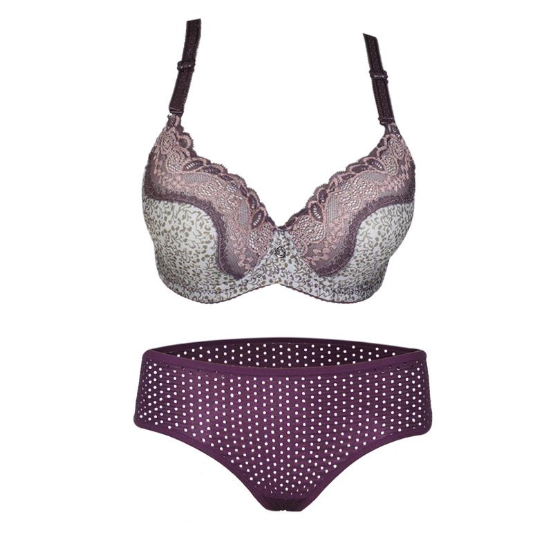 EELIC PDW-92582 COKLAT+UNGU 1 SET Pakaian Dalam Wanita BRA 925 COKLAT + Celana Dalam Wanita 9882 UNGU