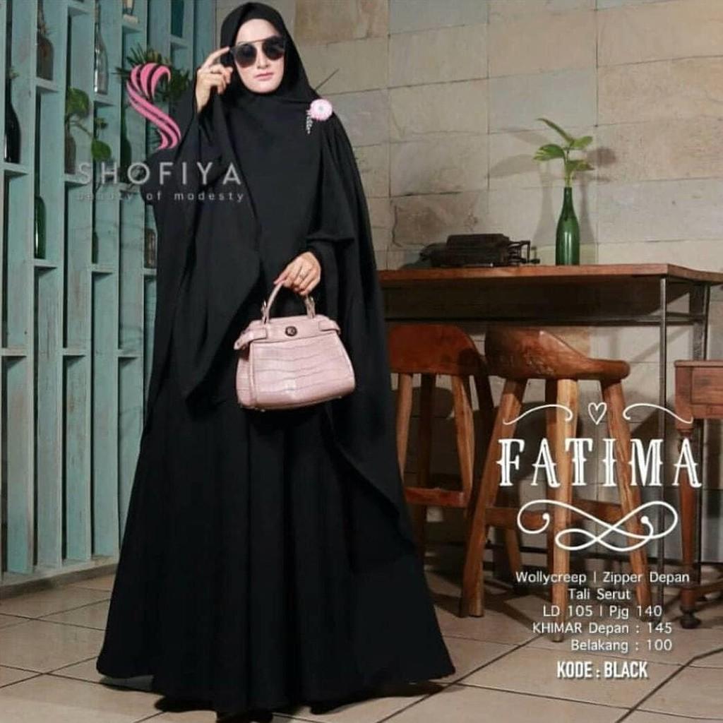 Jual Murah Syari Murah/Grosir Syari Murah/FATIMAH SYARI BLACK C05