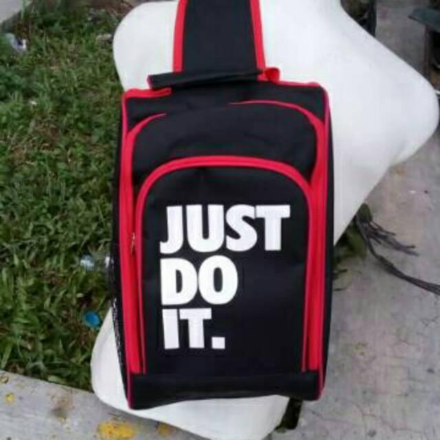 Tas Sport Tempat Sepatu/Tas Sepatu Bola Sling/Selempang NIKE Just Doit