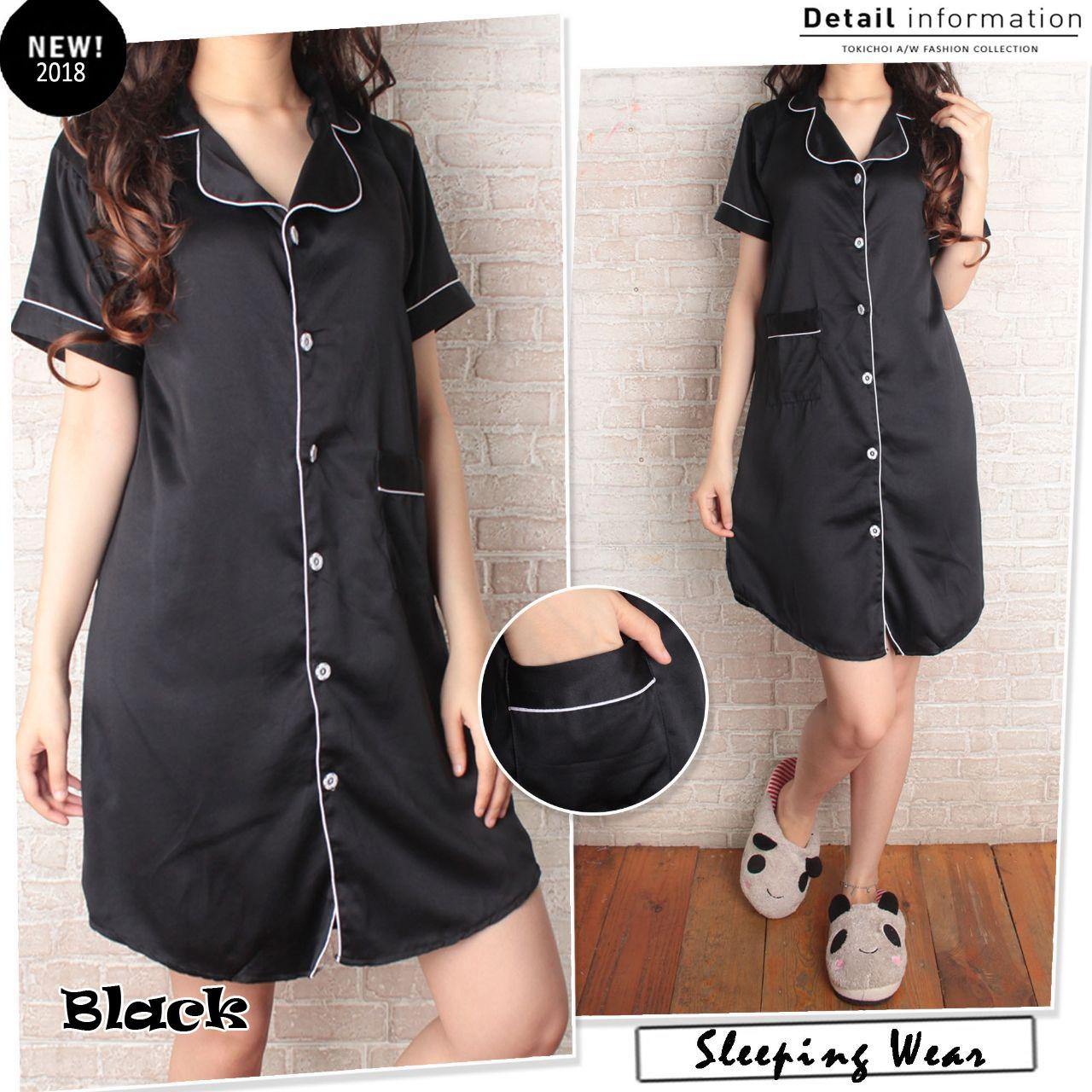 DST Satin Velvet Daster Piyama Pajamas Wanita Dewasa SleepWear Silky