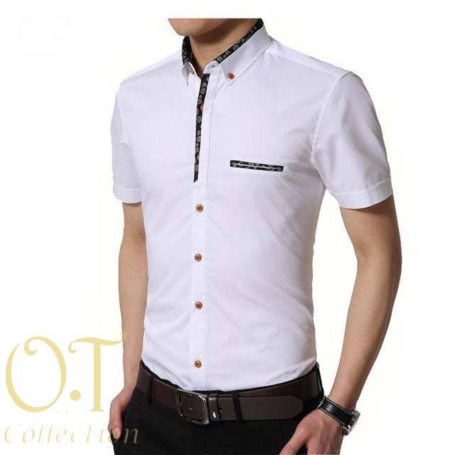 Popuri Fashion Kemeja Pria Saner Lengan Pendek Katun Stretch Baju Cowok Formal Kem Casual Murah Atasan Laki Terbaru Kemej Kekinian Lakilaki Cowo Kemejs Baju Pria Kemeja Cowok Laki-laki Baju Kemeja Pria Kemeja Formal Casual All Size Strech Lelaki