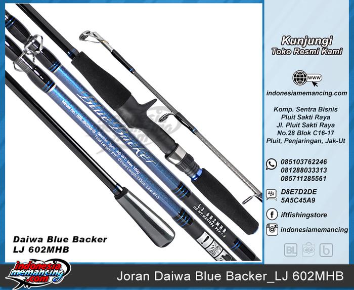 Joran Mancing DAIWA BLUE BACKER LIGHT JIGGING 602MHB (Panjang 1.83M) - nDU0ka