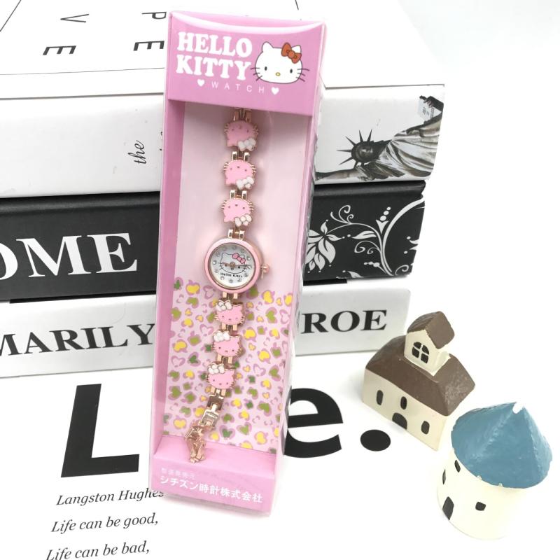 Hello kitty Hello Kitty Kt Cat Diamond Bracelet School Student Cartoon Child Watch Malaysia