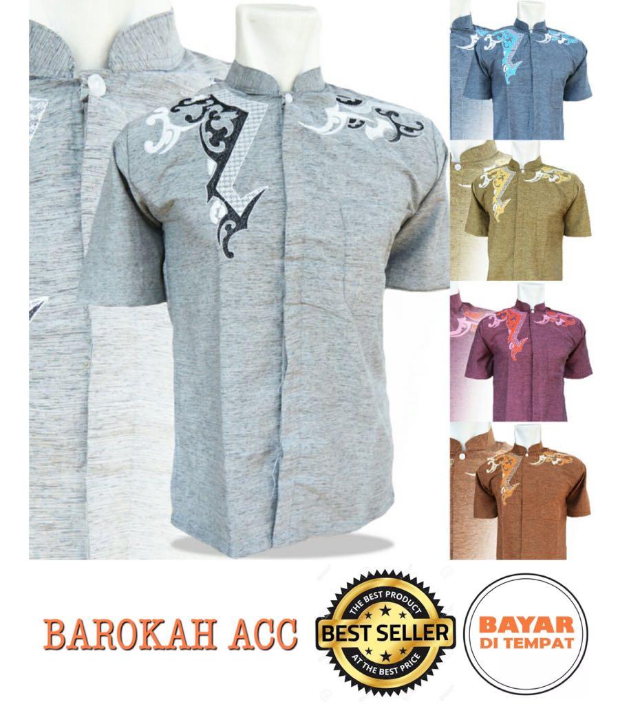 PROMO LEBARAN BAJU KOKO PRIA STD LENGAN PENDEK PRODUSEN GROSIR KOKO WARNA RANDOM-BR