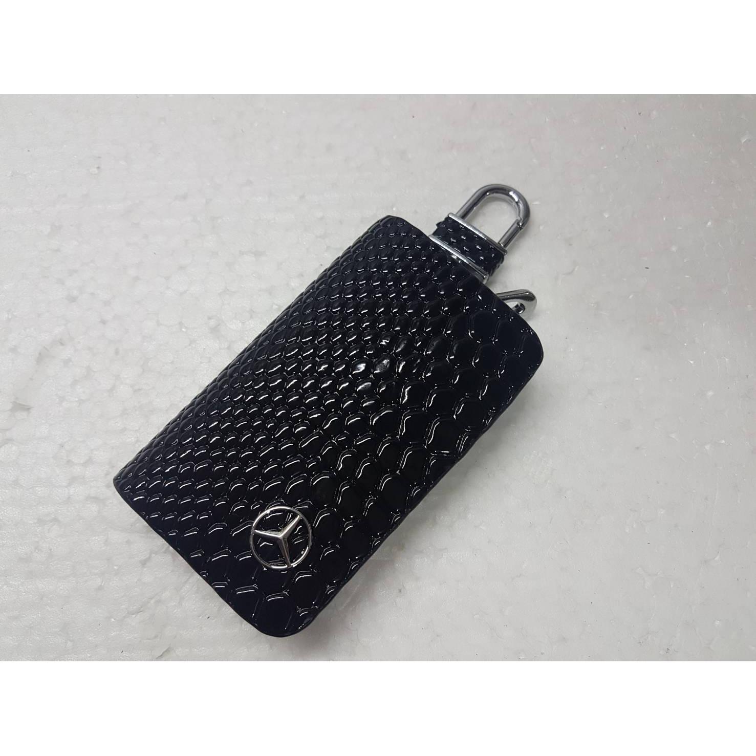 Dompet kulit kunci motif sisik ular aksesoris variasi mobil MERCY Mercedez : A-class, B-class, C-class, New Class-C, E S CLA CLK M ML GL CLS SL SLK 63 350 200 240 250 300 350 500 600 Cabriolet Avantgarde, Coupe, AMG All new Luxury Sport Manual Matic