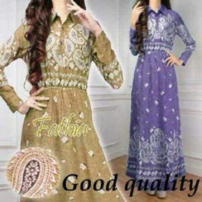 LF Fathia Maxi (Navy- Coklat)