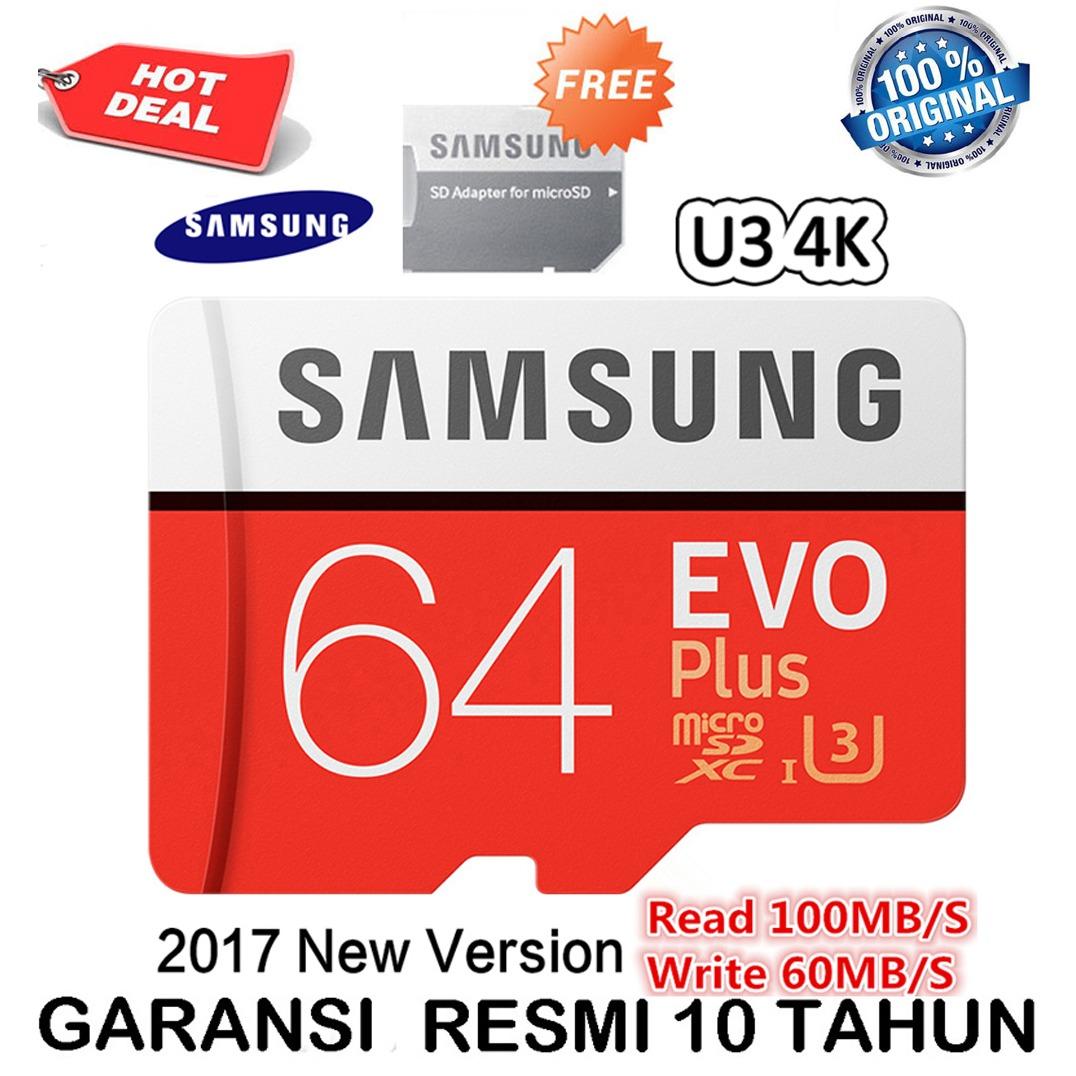 Samsung Evo Plus microSDXC 64GB/100MBs UHS3 4k with Adaptor