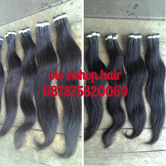 HAIR EXTENTION RAMBUT SAMBUNG HUMAN HAIR 55CM PER 100 HELAI - HOUSESHOPS