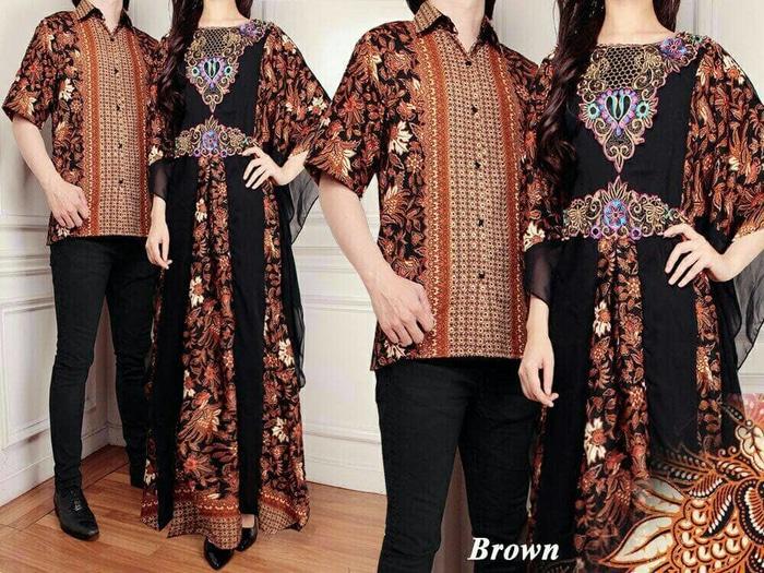 Couple Batik Sutra RAFFI Brown