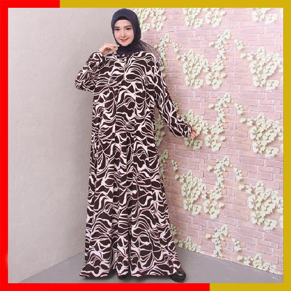 Baju Gamis Jumbo Jersey Korea 5L dan 6L 9659