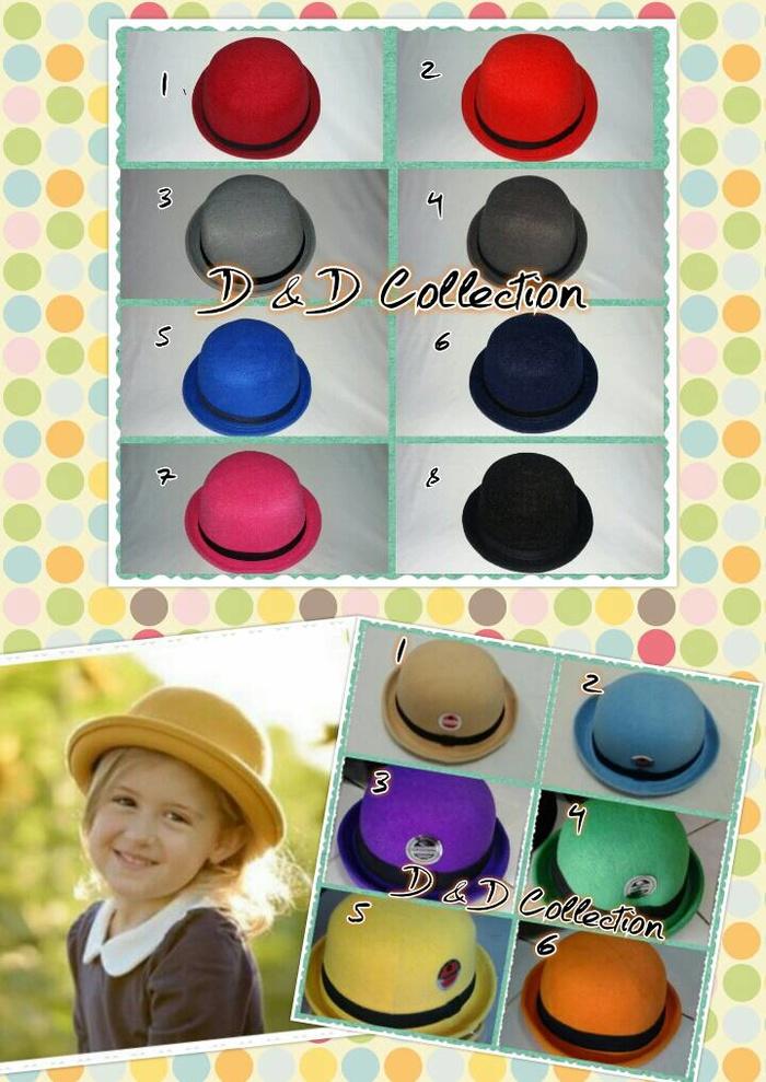 Topi Anak | Topi Bowler | topi fedora chaplin Anak Terlaris di Lazada