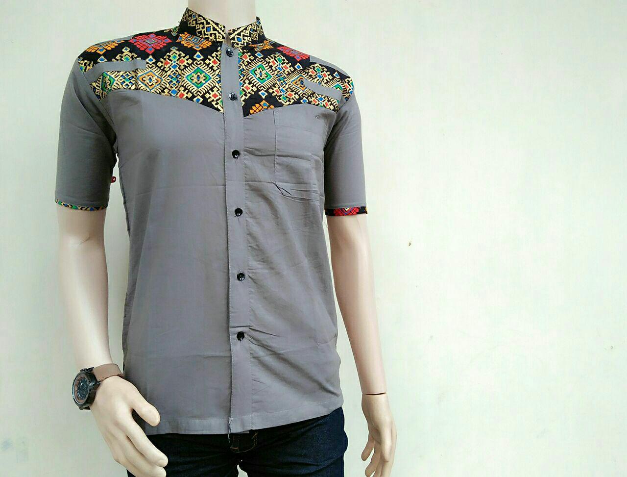 Batik modern|Baju koko kombinasi prada