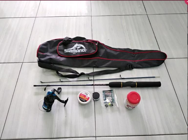 Pancing Set Komplit Joran Fiber Sambung Paket Hemat Murah