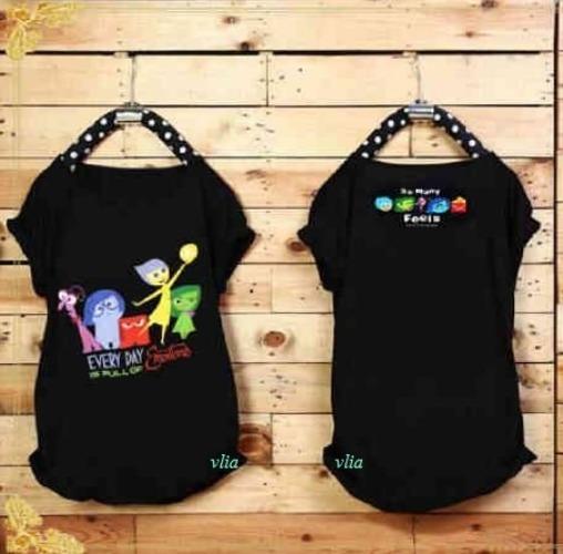 Kaos Murah Atasan Wanita Remaja Dewasa - Inside Out SJ0139