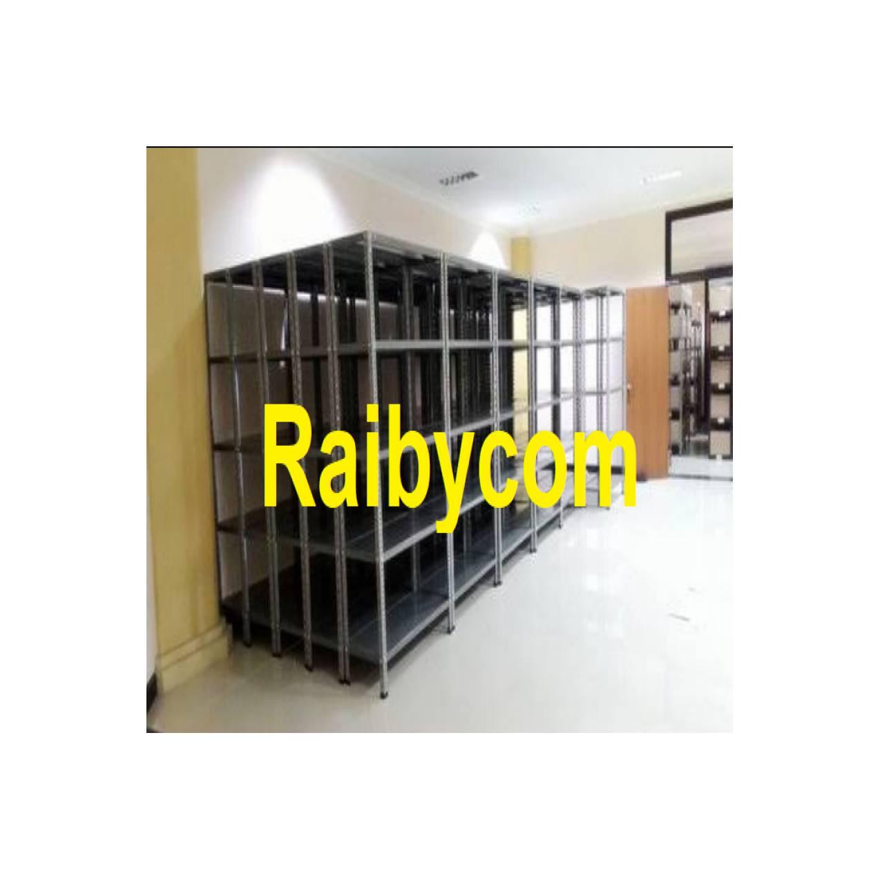 Rak Besi Gudang 5 Susun Serbaguna Siku Lubang T 200cm P 100cm L 40cm