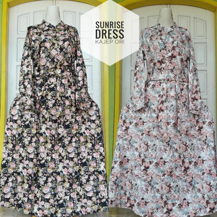 Baju / Gamis Katun Jepang Motif Sunrise