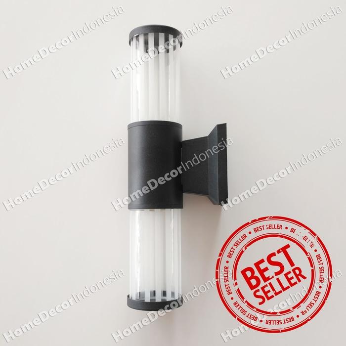 Lampu Taman Tempel Dinding Outdoor Teras Rumah Kaca Garis Minimalis