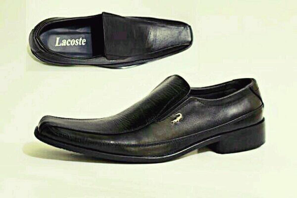 Promo Sepatu Pantofel LACOSTE KULIT ASLI (kickers bally crocodile nike adidas casual slop slip on pria) Sepatu Kerja Pria Kantor Fashion