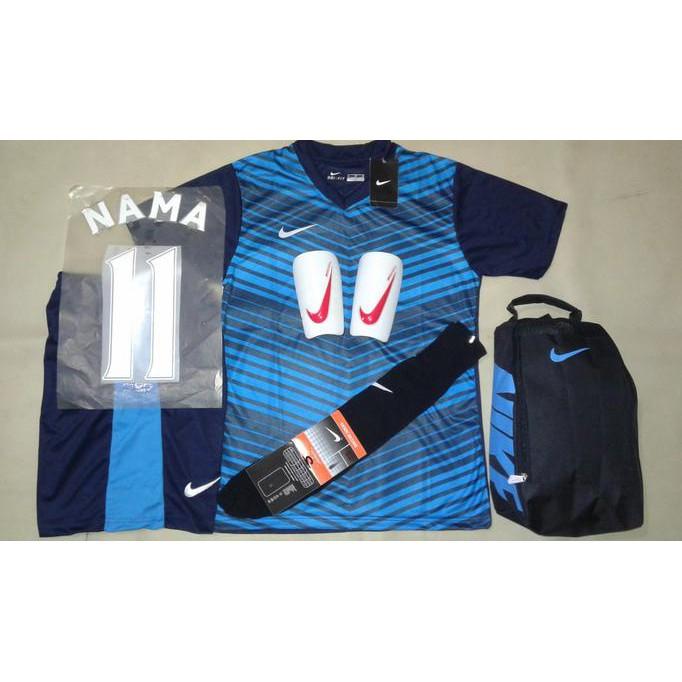 JERSEY BAJU SETELAN FUTSAL BOLA NIKE PRINTING N20 BLUE - EWTQEG