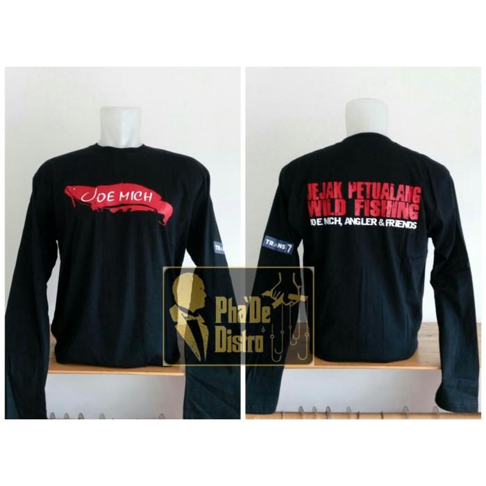 Kaos Wild Angler Toman Lengan Panjang Hitam - Pancingq