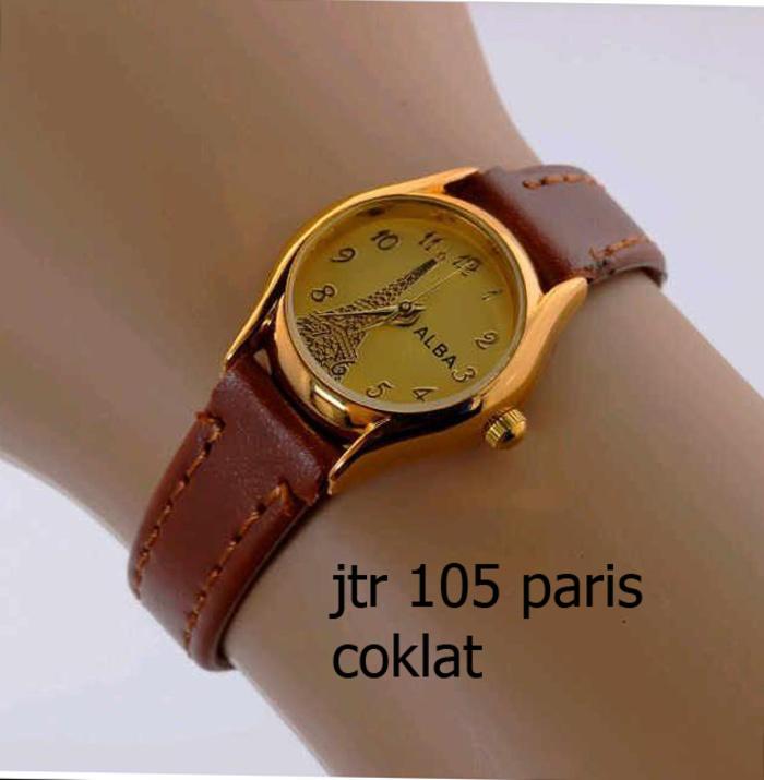 jam tangan alba wanita / jtr 105 paris coklat / Jam tangan wanita / jam tangan model terbaru / jam tangan murah / jam tangan cantik / jam tangan modis