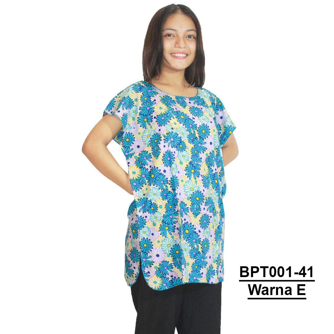 Blus Santai, Baju Tidur, Piyama, Daster Batik, Atasan Batik (BPT001-41) BatikAlhadi Online