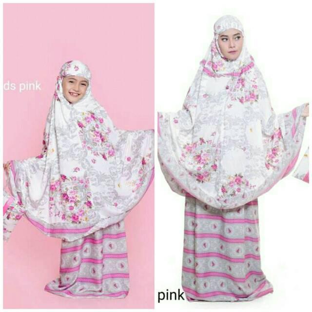 Mukena Couple Rayon Nadira TAS PESTA Untuk TK, SD, TANGGUNG DAN DEWASA Couple TK toska
