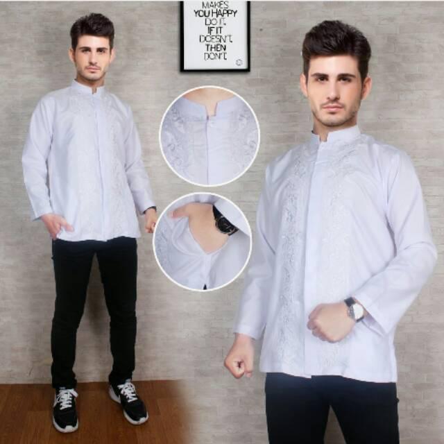 Vshop91jkt - Baju Koko Putih Koko White Kemeja Muslim Kemeja Polos Kemeja Putih Kemeja Casual Kemeja Kerja Kemeja Lengan Panjang / Tunik / Syari / Mukena / Gamis / Longdress / Jumpsuit / Playsuit / Blouse / Dress / Atasan Wanita / Kaos / Sweater