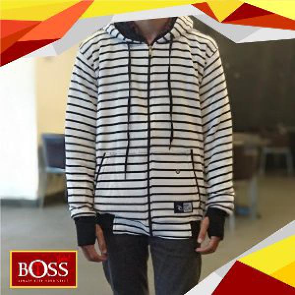 Jual Jaket Pria Cowok Distro Ripcult Black White