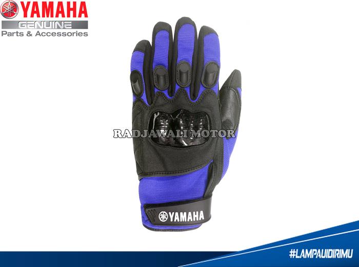 SARUNG TANGAN YAMAHA GLOVE M02 BLUE ASLI YAMAHA