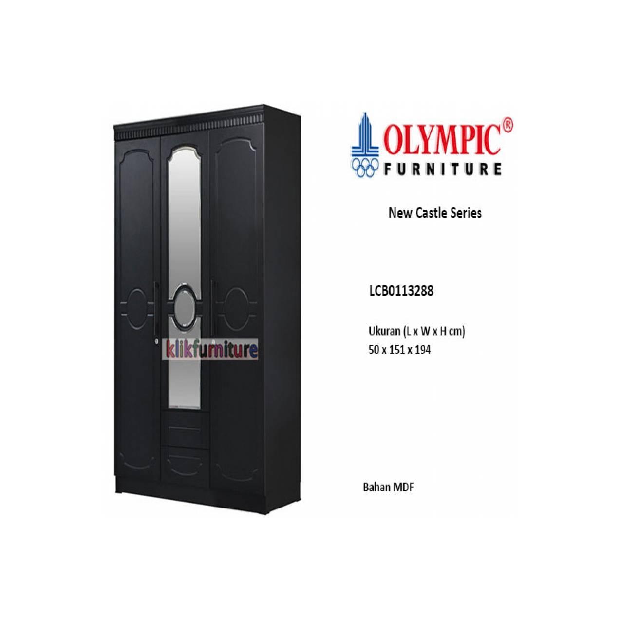 LCB0113288 Olympic New Castle Lemari 3 Pintu