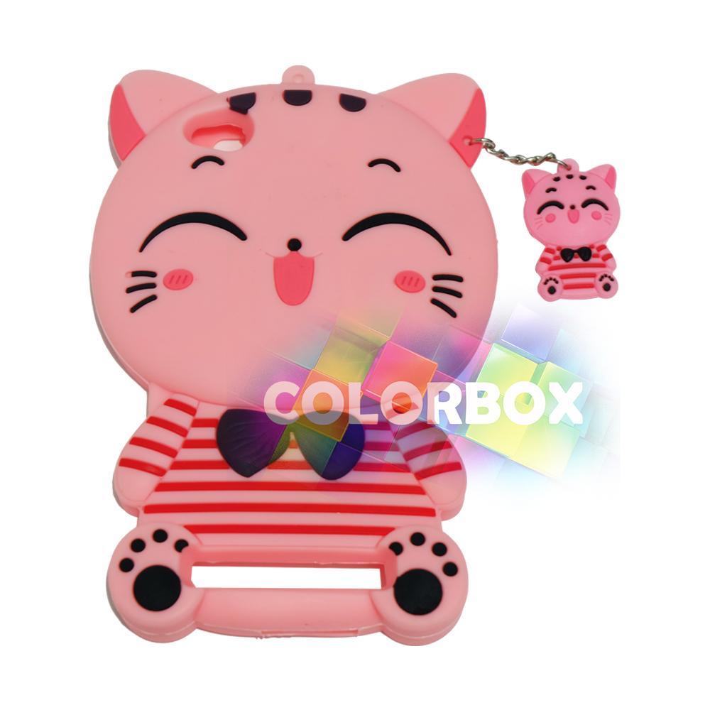 MR Soft Case 3D Xiaomi Redmi 5A Pink Cat Red Horizontal Line / Silikon 3D Xiaomi Redmi 5A / Softcase Kartun / Jelly Case / Case Hp Unik / Casing Silicone Xiaomi - Kucing Pink