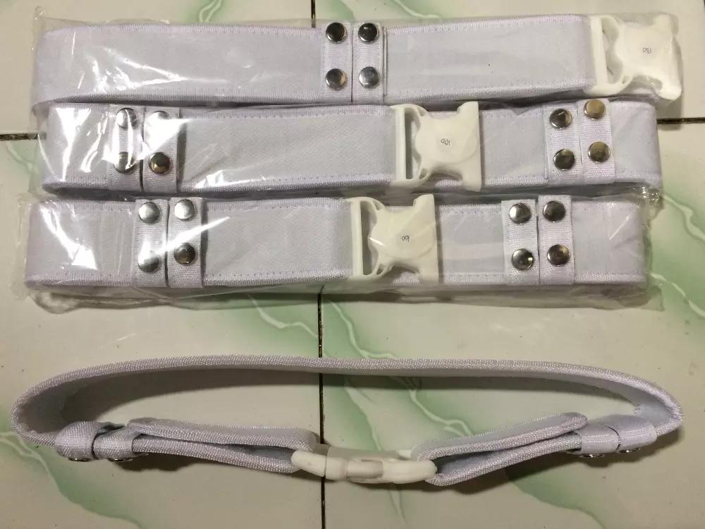 Sabuk Security Satpam Kopel Perekat Putih Ukuran XXXL