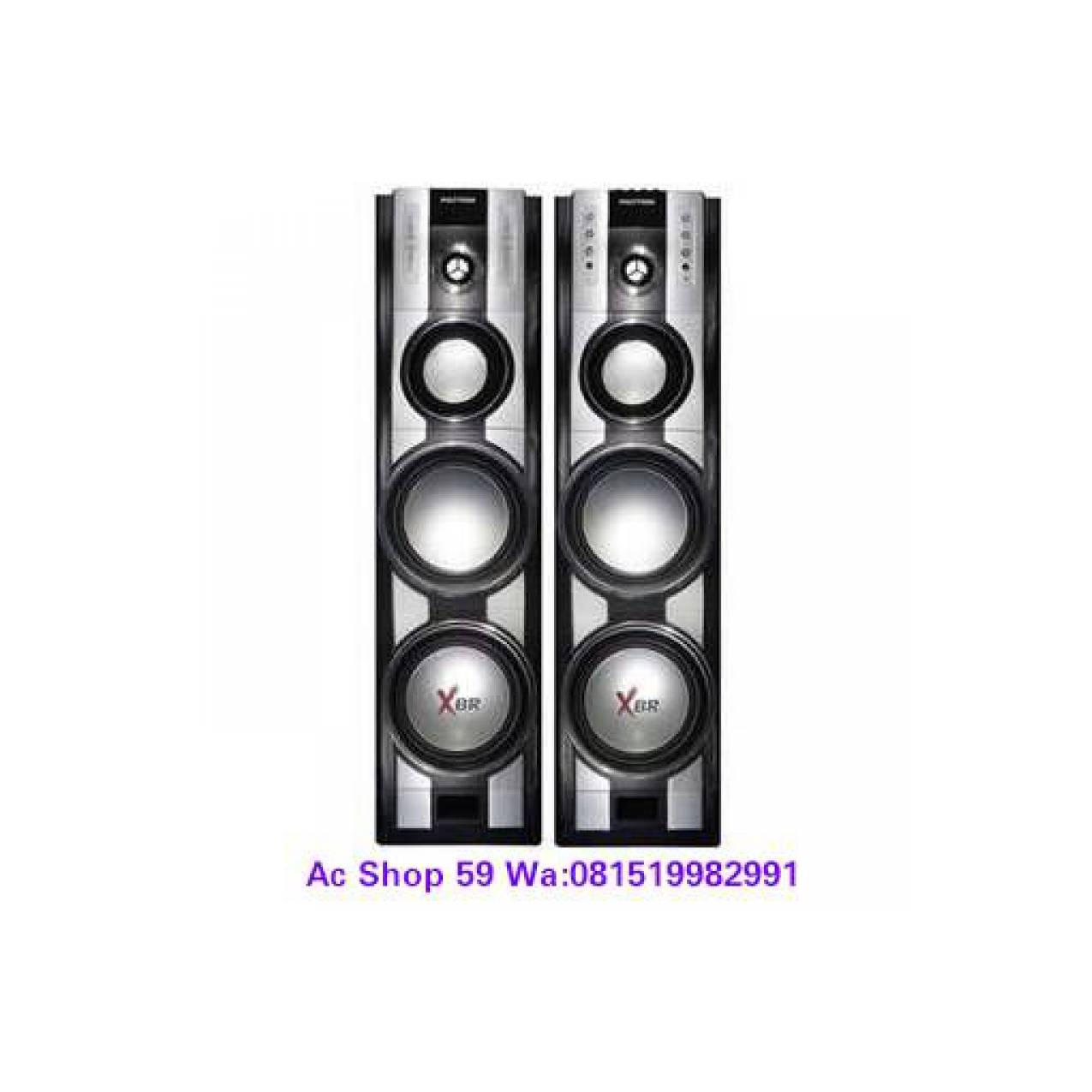 SPEAKER ACTIVE POLITRON PAS-38 BASS TREBLE CONTROL USB MP3 XBR WOOFER