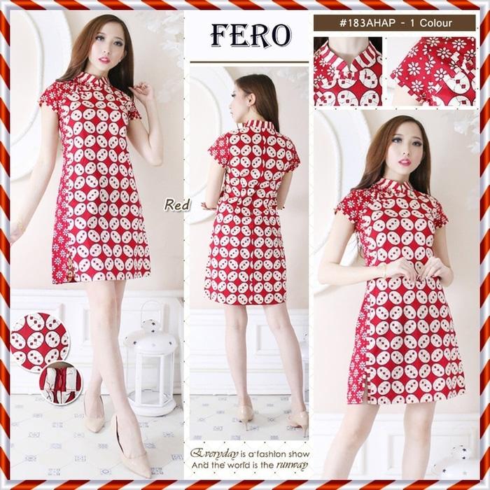 Dress Batik Modern Gaun Batik Cheongsam Murah