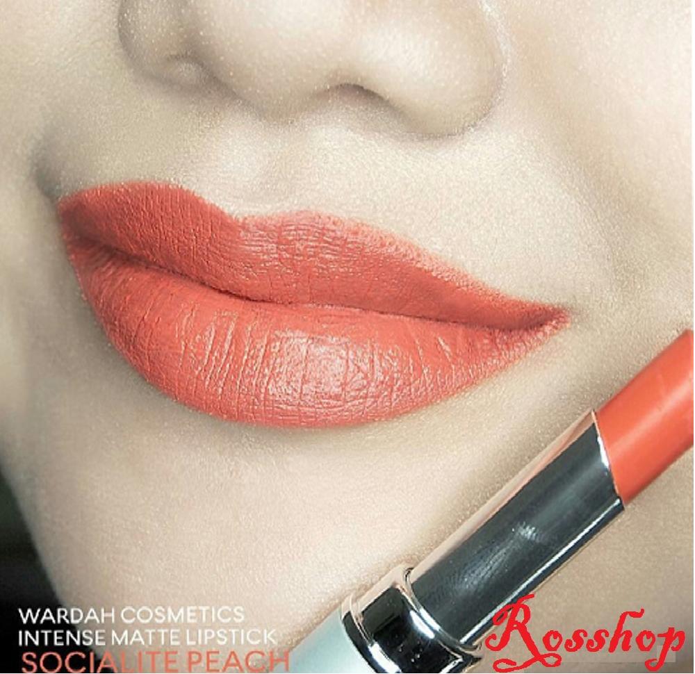 Wardah Intense Matte Lipstick - 01 Socialite Peach 