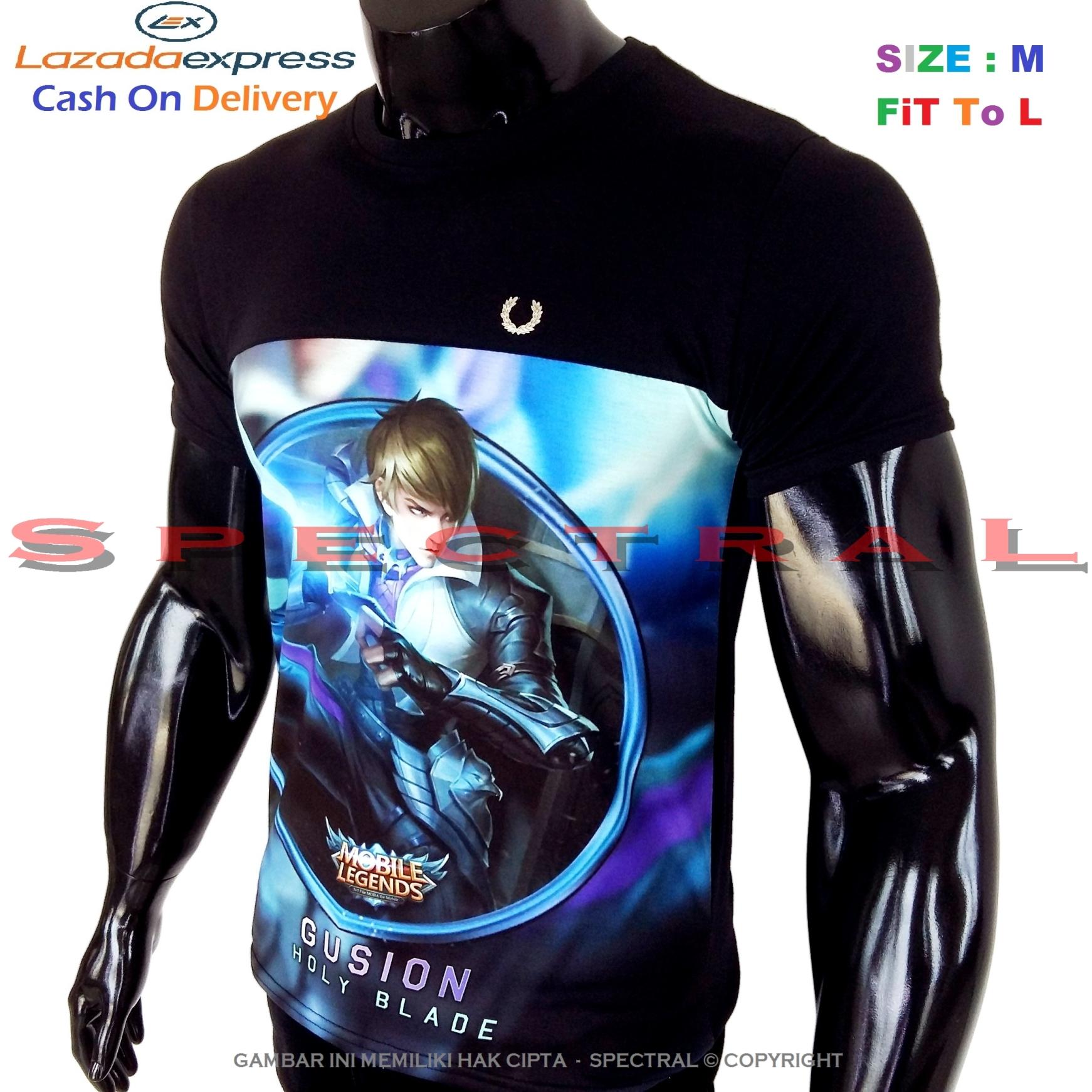 Spectral – 3D GUSION Mobile Legend Kualitas HD Printing Size M Fit To L Soft Rayon Viscose Kaos Distro Fashion T-Shirt Atasan Baju Pakaian Polos Pria Wanita Cewe Cowo Lengan Murah Bagus Keren Jaman Kekinian Jakarta Bandung Gambar Game Mobilelegend Legends