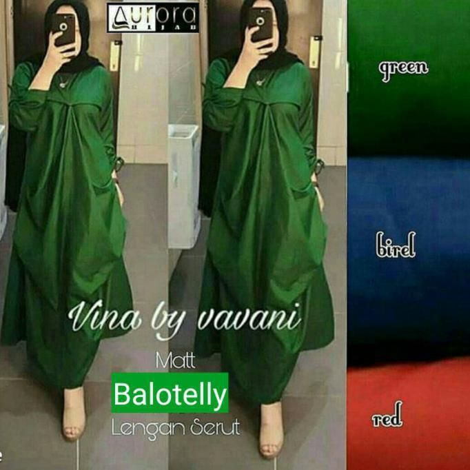 Gamis Casual / Dress Sehari Hari / Grosir Hijab Murah : Vina Dress Ghtsyh