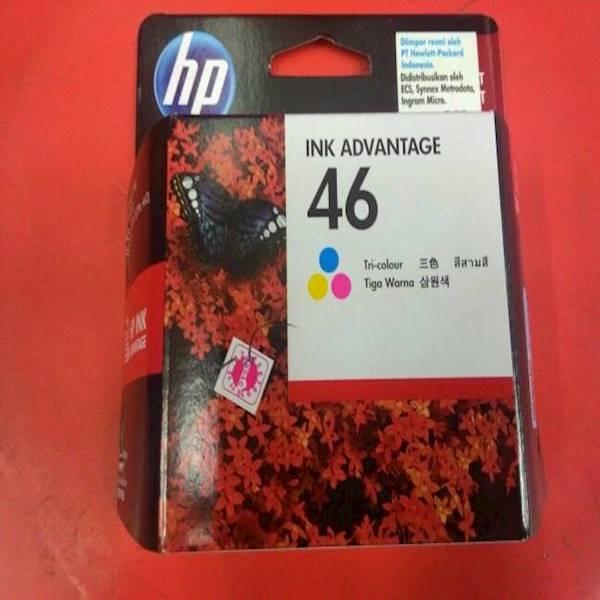 Tinta Printer HP 46 Tri Color 3 Warna Biru Kuning Merah