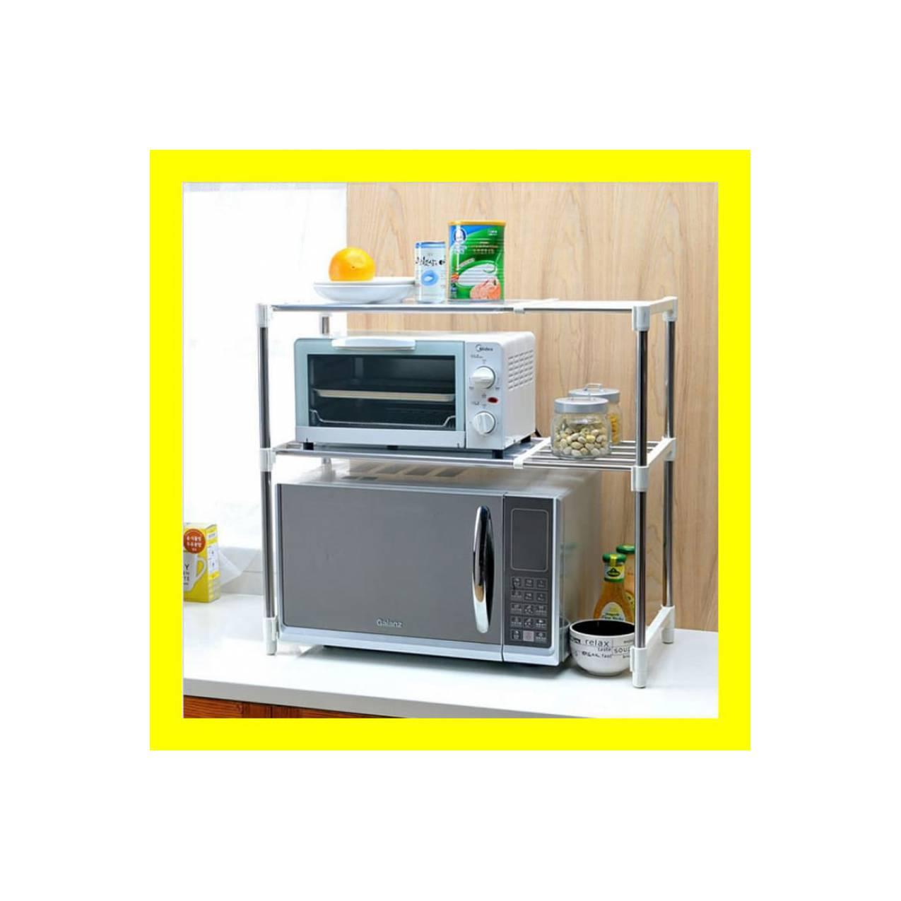 PROMO Microwave Oven Storage Rack Rak Portable Rak Serbaguna 2 Susun