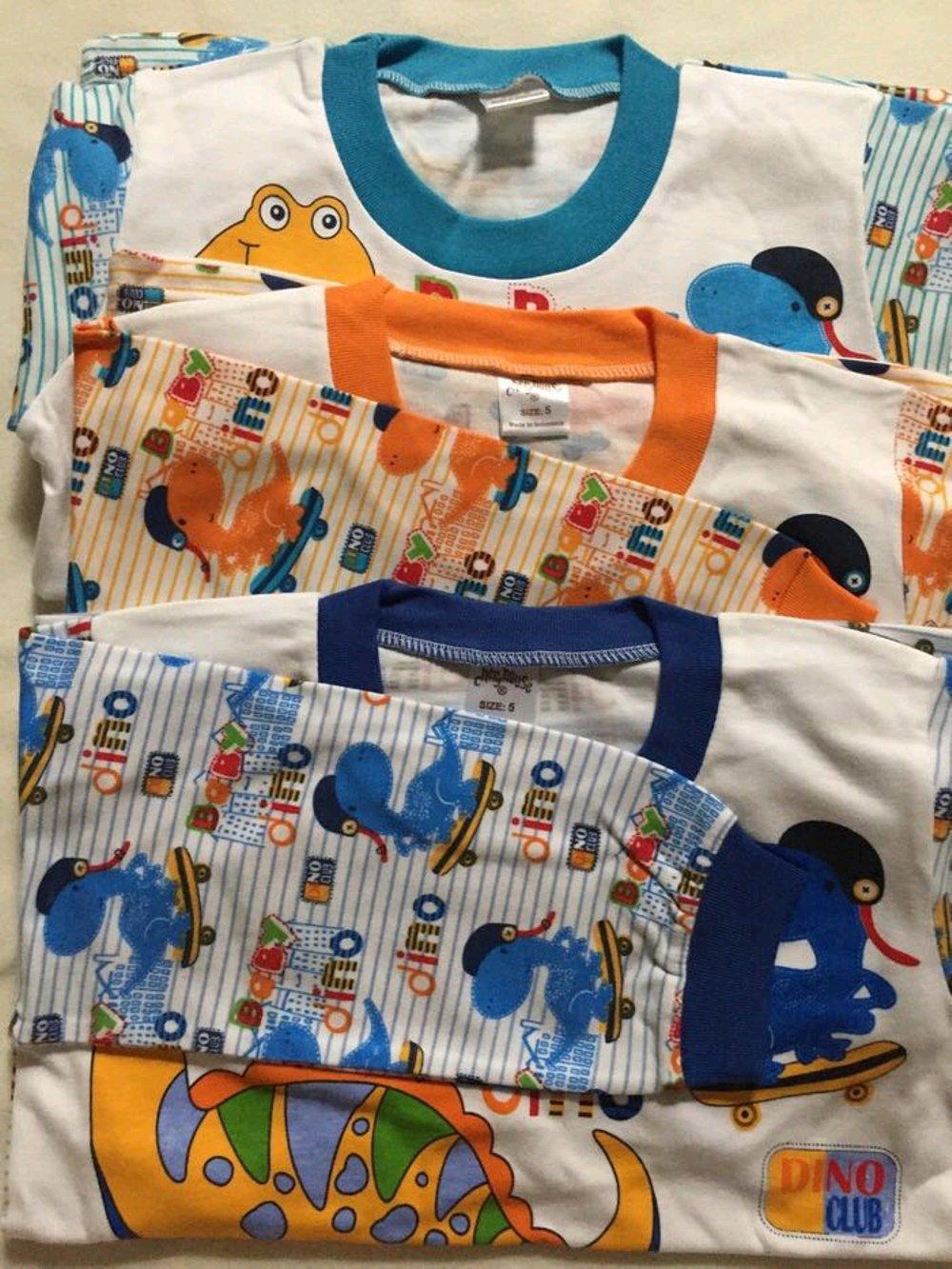 Baju Tidur Anak Dinosaurus Size 5-7Th