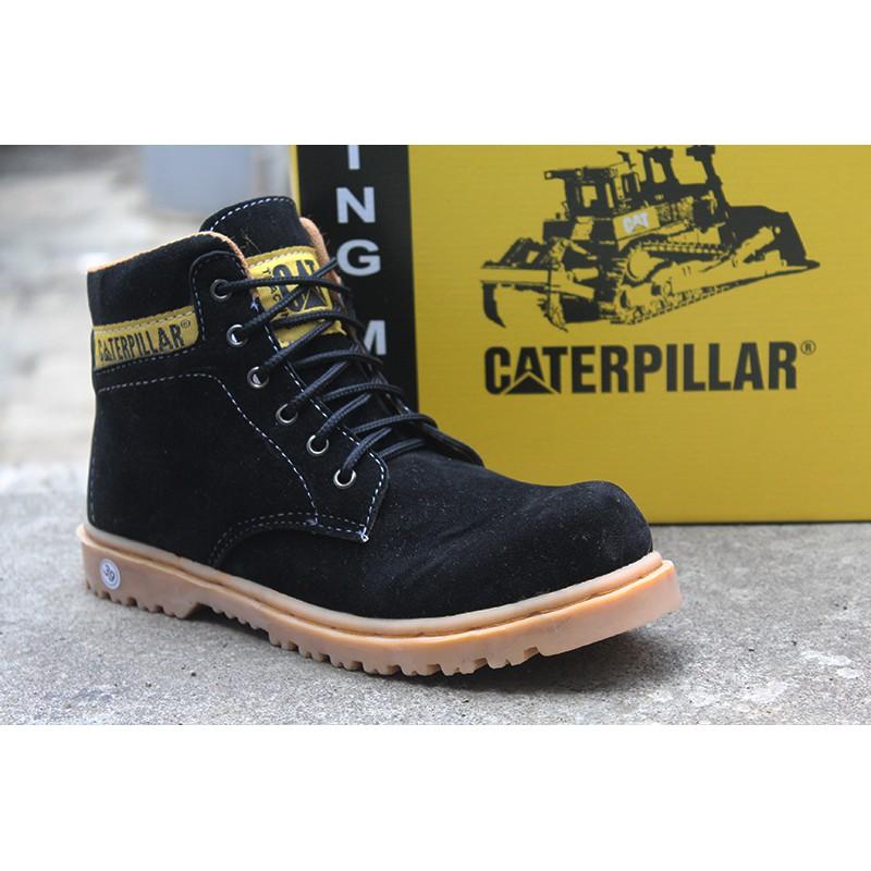 New Sepatu Caterpillar Sol Gum / Karet Hitam