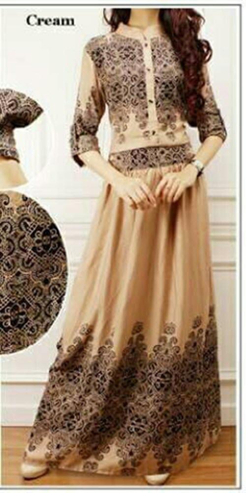 LF Gaun Gamis Wanita Modern TERBARU / Baju Murah / Rok Murah / Dress Cewek / Gamis wanita Murah / Dress Gaun Pesta Murah / Gamis Cantik Bagus / Gamis Lebaran / Dress Gamis Muslim Wanita / Gamis Gaun Panjang / Gaun Pesta hijab AK (OJL) - Coklat susu