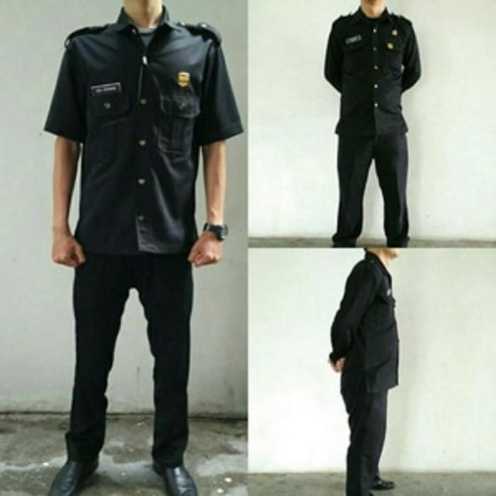 Seragam Baju Setelan Satpam / Security / Supir / Bodyguard / Safari - Adnctj