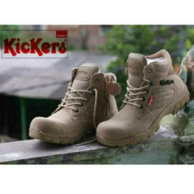 Sepatu Boots Safety Shoes Pria Aman Kerja Brand Original Outdor Army Bagus Murah Baru Size 39-44