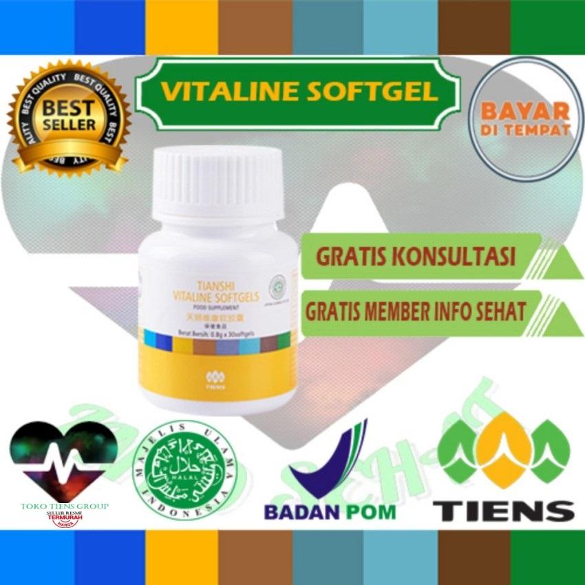 Pemutih wajah herbal alami vitaline softgel tiens 10 kapsul (cream wajah)