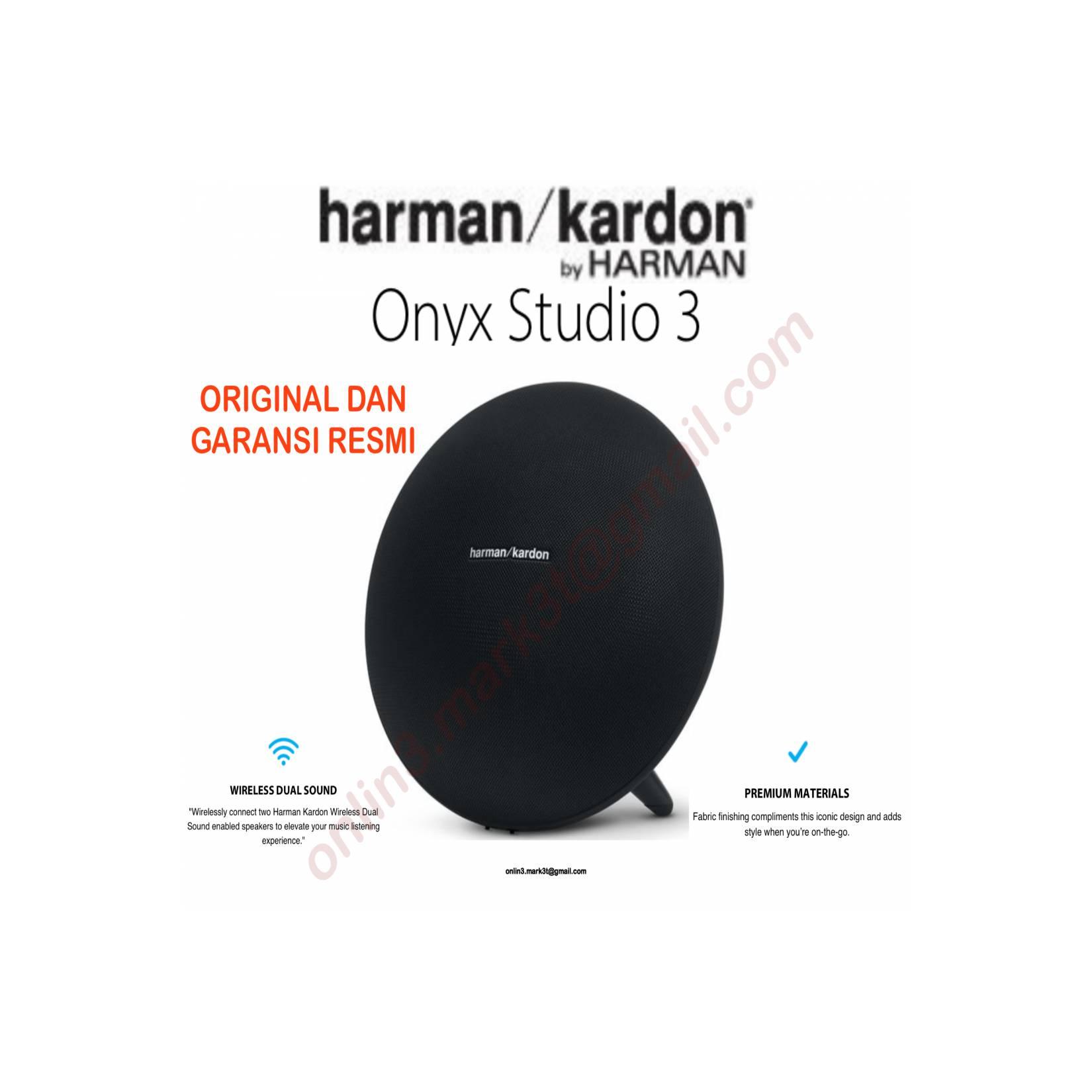 Harman Kardon Onyx Studio 3 Onyx3 Bluetooth Speaker sln JBL bose