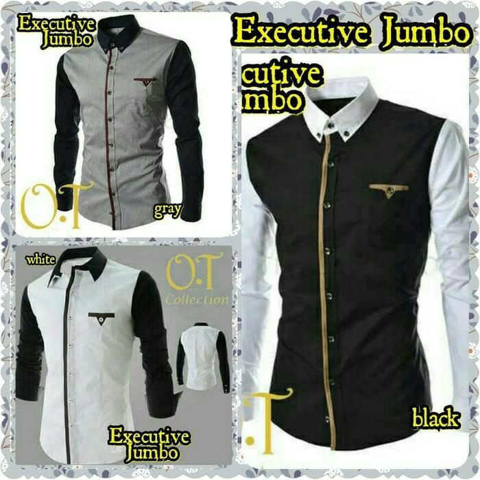 Kemeja Slim Fit Jumbo Executive Man